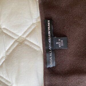 Linda Allard for Ellen Tracy Sleeveless Brown Silk T